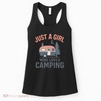 Just a Girl Who Loves Camping Women's Tank Top thumb 0