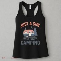 Just a Girl Who Loves Camping Women's Tank Top thumb 3