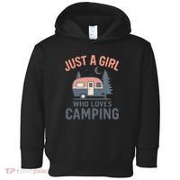 Just a Girl Who Loves Camping Toddler Hoodie thumb 0