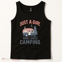 Just a Girl Who Loves Camping Tank Top thumb 2