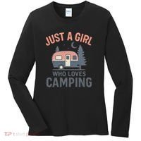 Just a Girl Who Loves Camping Women's Long Sleeve Shirt thumb 0