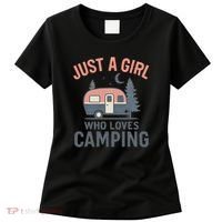 Just a Girl Who Loves Camping Women's T-Shirt thumb 0