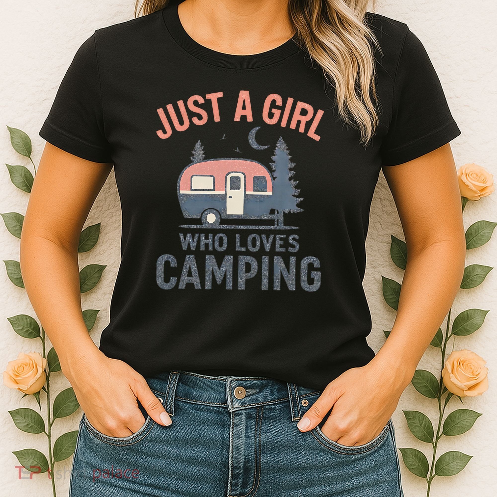 Just a Girl Who Loves Camping Women's T-Shirt