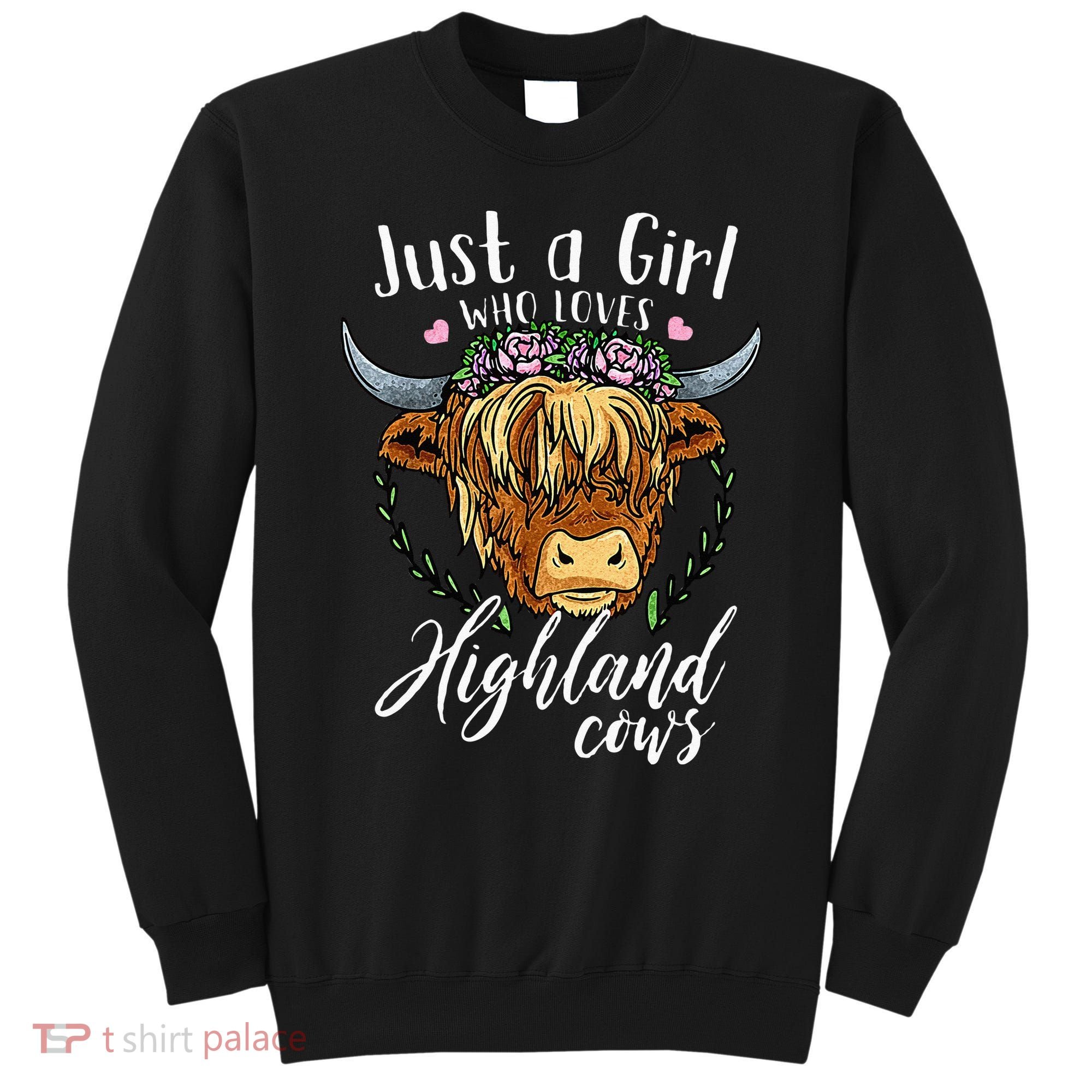 Just A Girl Who Loves Scottish Highland Cows Sweatshirt