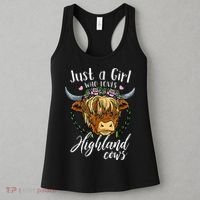 Just A Girl Who Loves Scottish Highland Cows Women's Tank Top thumb 3