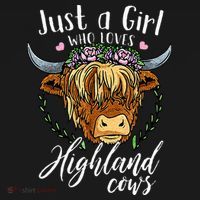 Just A Girl Who Loves Scottish Highland Cows Visor thumb 3