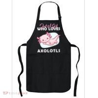 Just A Girl Who Loves Axolotl Apron thumb 0