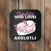 Just A Girl Who Loves Axolotl Coaster thumb 0