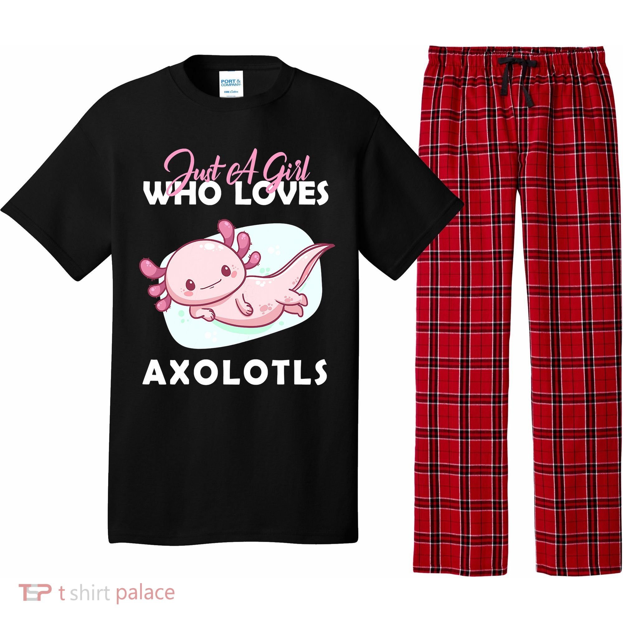 Just A Girl Who Loves Axolotl Pajama Set