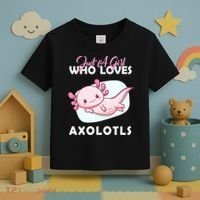 Just A Girl Who Loves Axolotl Toddler T-Shirt thumb 3