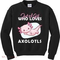 Just A Girl Who Loves Axolotl Kids Sweatshirt thumb 0