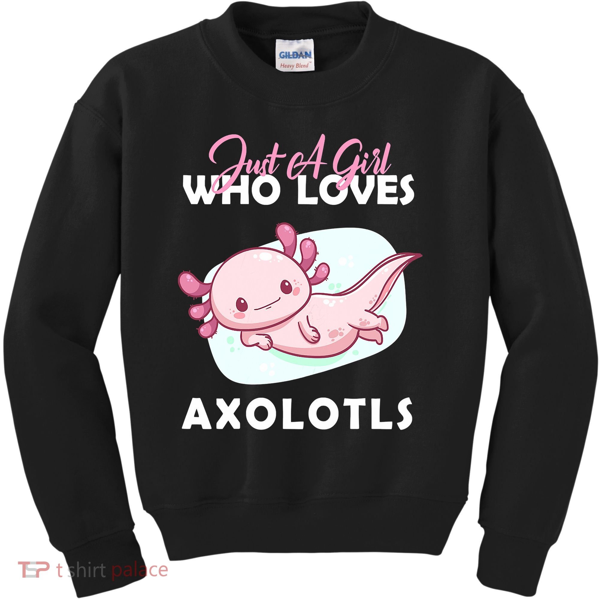 Just A Girl Who Loves Axolotl Kids Sweatshirt