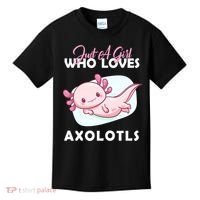 Just A Girl Who Loves Axolotl Kids T-Shirt thumb 0