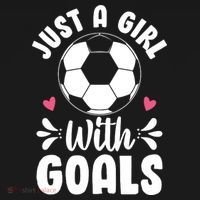 Just A Girl With Goals Funny Soccer Women's Tank Top thumb 5