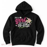 Just A Girl Who Loves Jiu Jitsu Jiu Jitsu Fighter Hoodie thumb 0