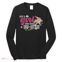 Just A Girl Who Loves Jiu Jitsu Jiu Jitsu Fighter Long Sleeve Shirt thumb 0