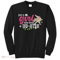 Just A Girl Who Loves Jiu Jitsu Jiu Jitsu Fighter Sweatshirt thumb 0