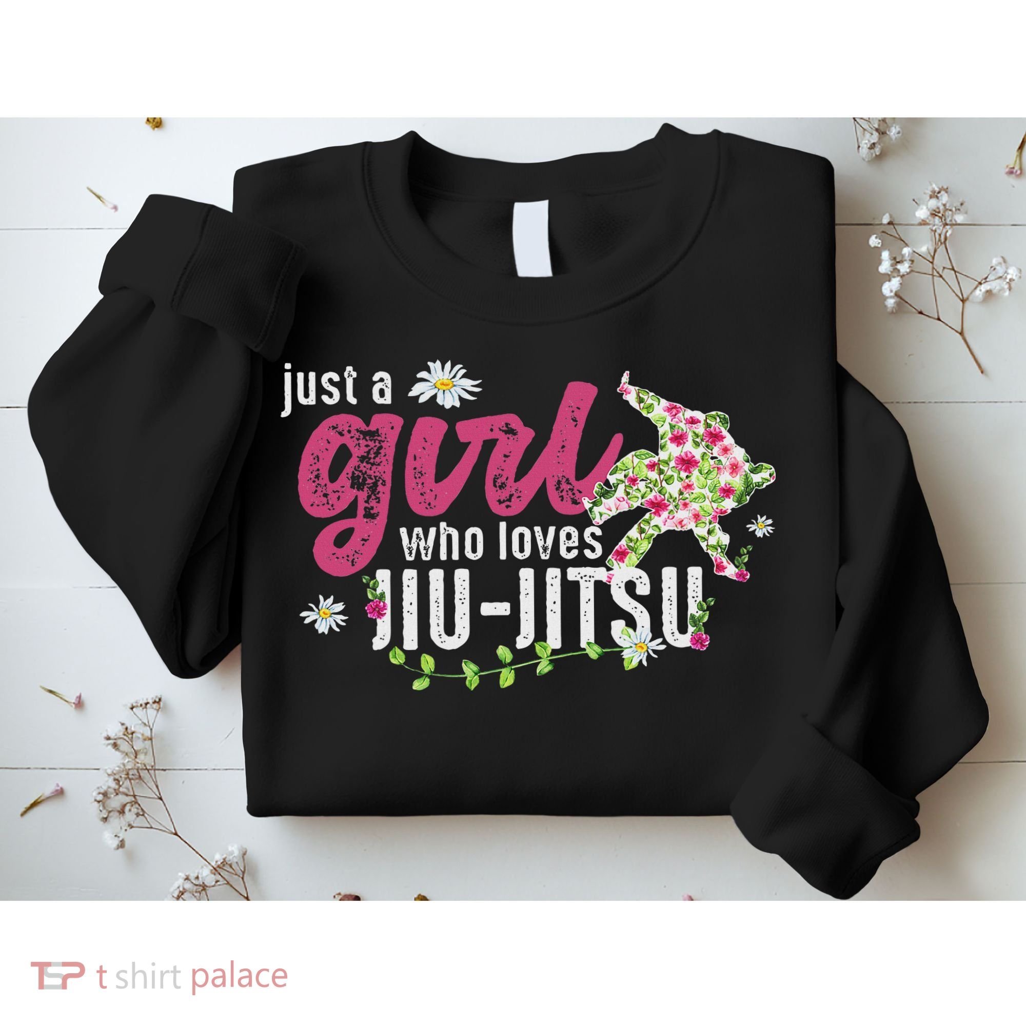 Just A Girl Who Loves Jiu Jitsu Jiu Jitsu Fighter Sweatshirt