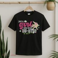 Just A Girl Who Loves Jiu Jitsu Jiu Jitsu Fighter T-Shirt thumb 2