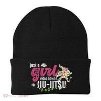 Just A Girl Who Loves Jiu Jitsu Jiu Jitsu Fighter Beanie thumb 0