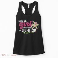 Just A Girl Who Loves Jiu Jitsu Jiu Jitsu Fighter Women's Tank Top thumb 0