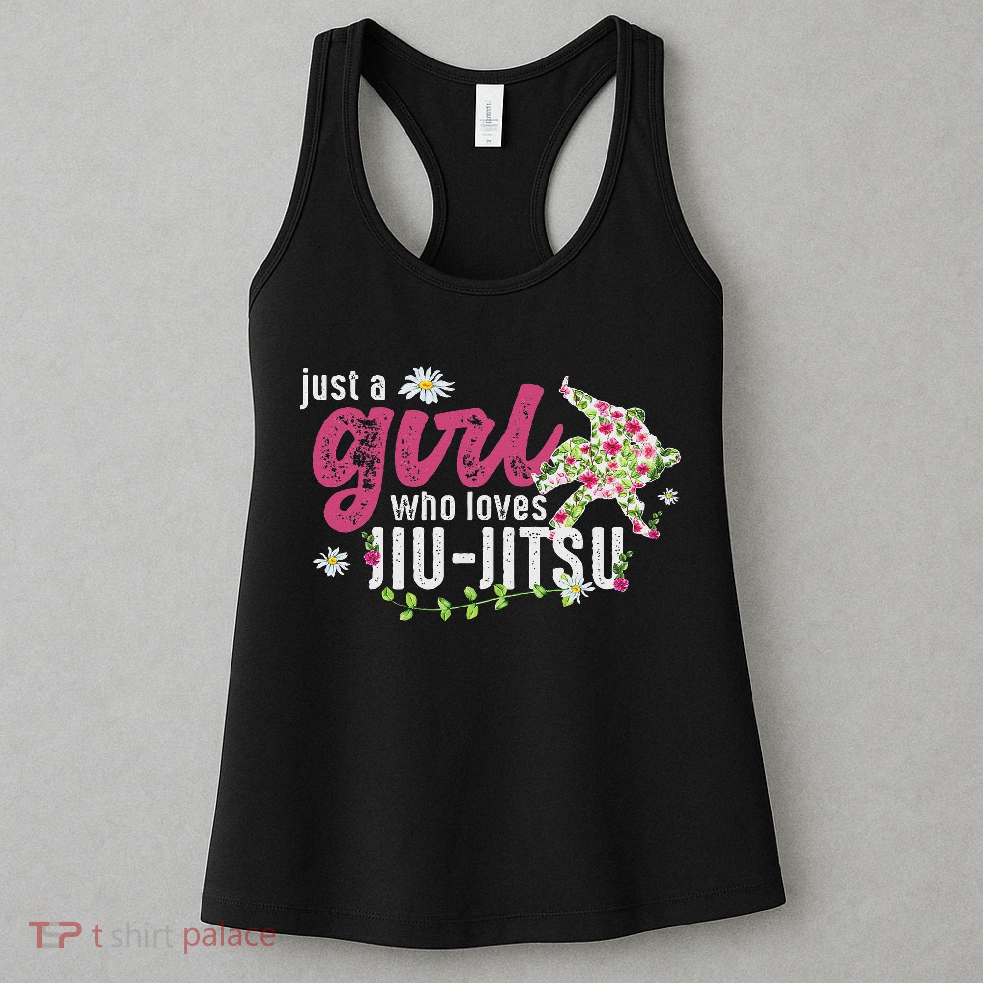 Just A Girl Who Loves Jiu Jitsu Jiu Jitsu Fighter Women's Tank Top