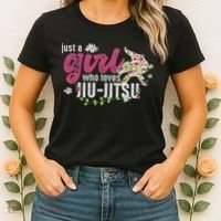 Just A Girl Who Loves Jiu Jitsu Jiu Jitsu Fighter Women's T-Shirt thumb 2