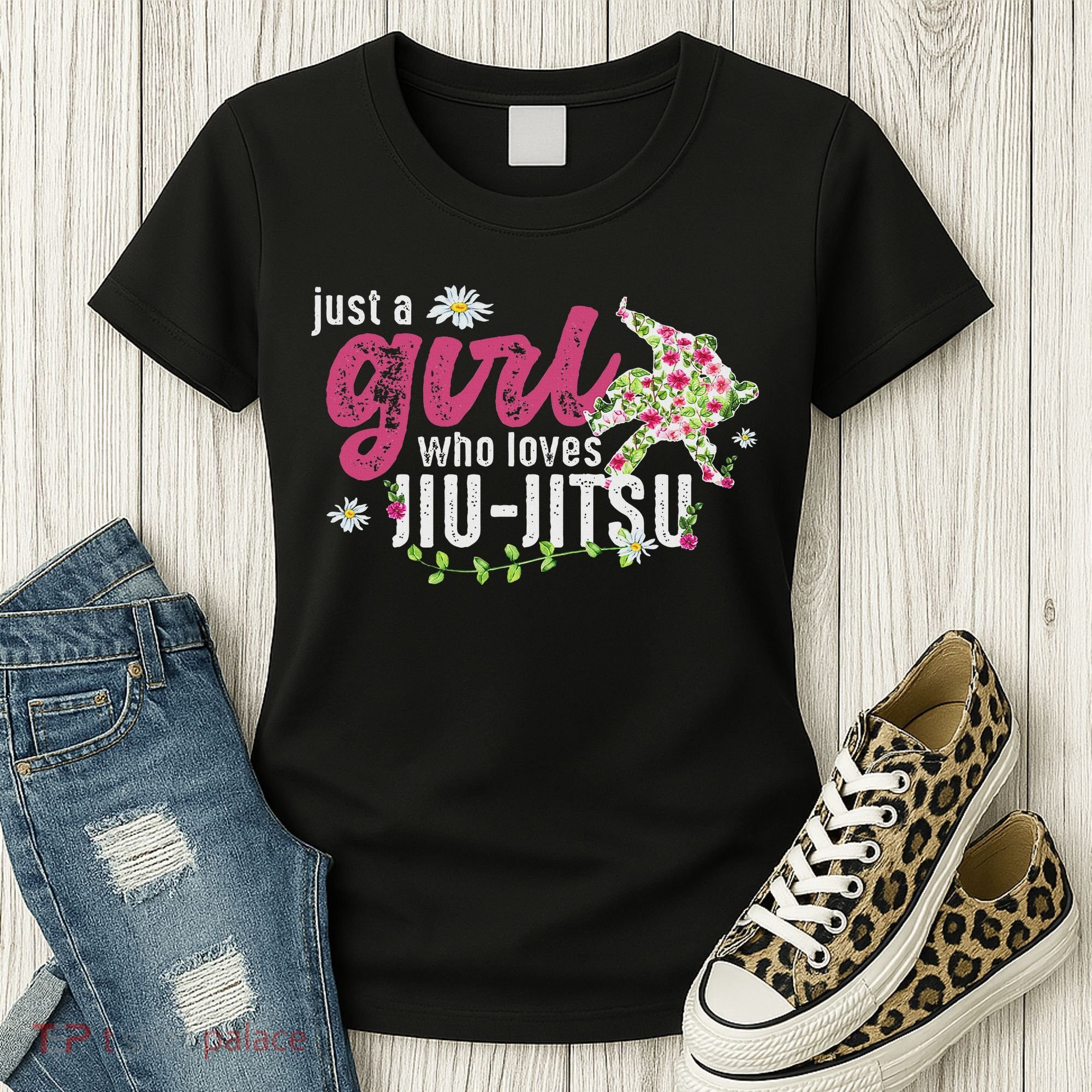 Just A Girl Who Loves Jiu Jitsu Jiu Jitsu Fighter Women's T-Shirt