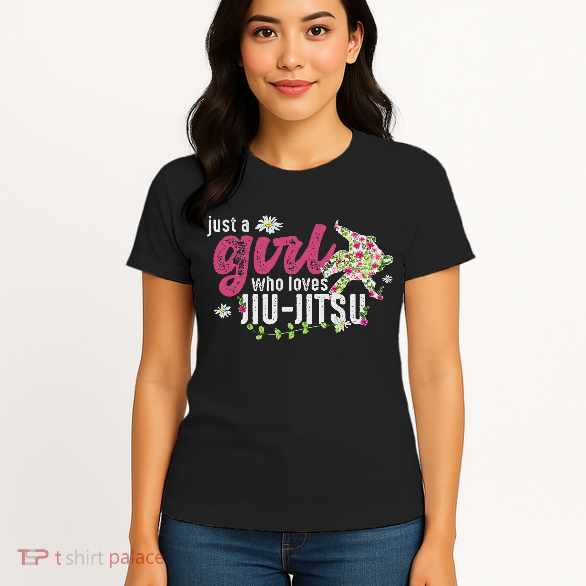 Just A Girl Who Loves Jiu Jitsu Jiu Jitsu Fighter Women's T-Shirt