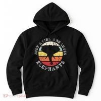 Just A Girl Who Loves Elephants Elephant Hoodie thumb 0