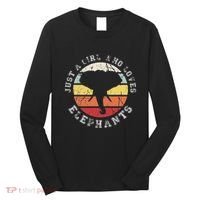 Just A Girl Who Loves Elephants Elephant Long Sleeve Shirt thumb 0