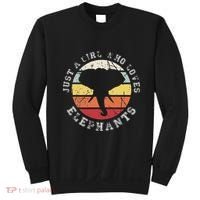 Just A Girl Who Loves Elephants Elephant Sweatshirt thumb 0