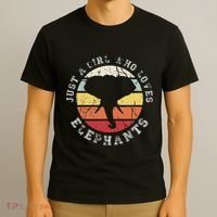 Just A Girl Who Loves Elephants Elephant T-Shirt thumb 3