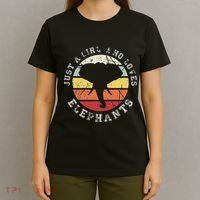 Just A Girl Who Loves Elephants Elephant T-Shirt thumb 4