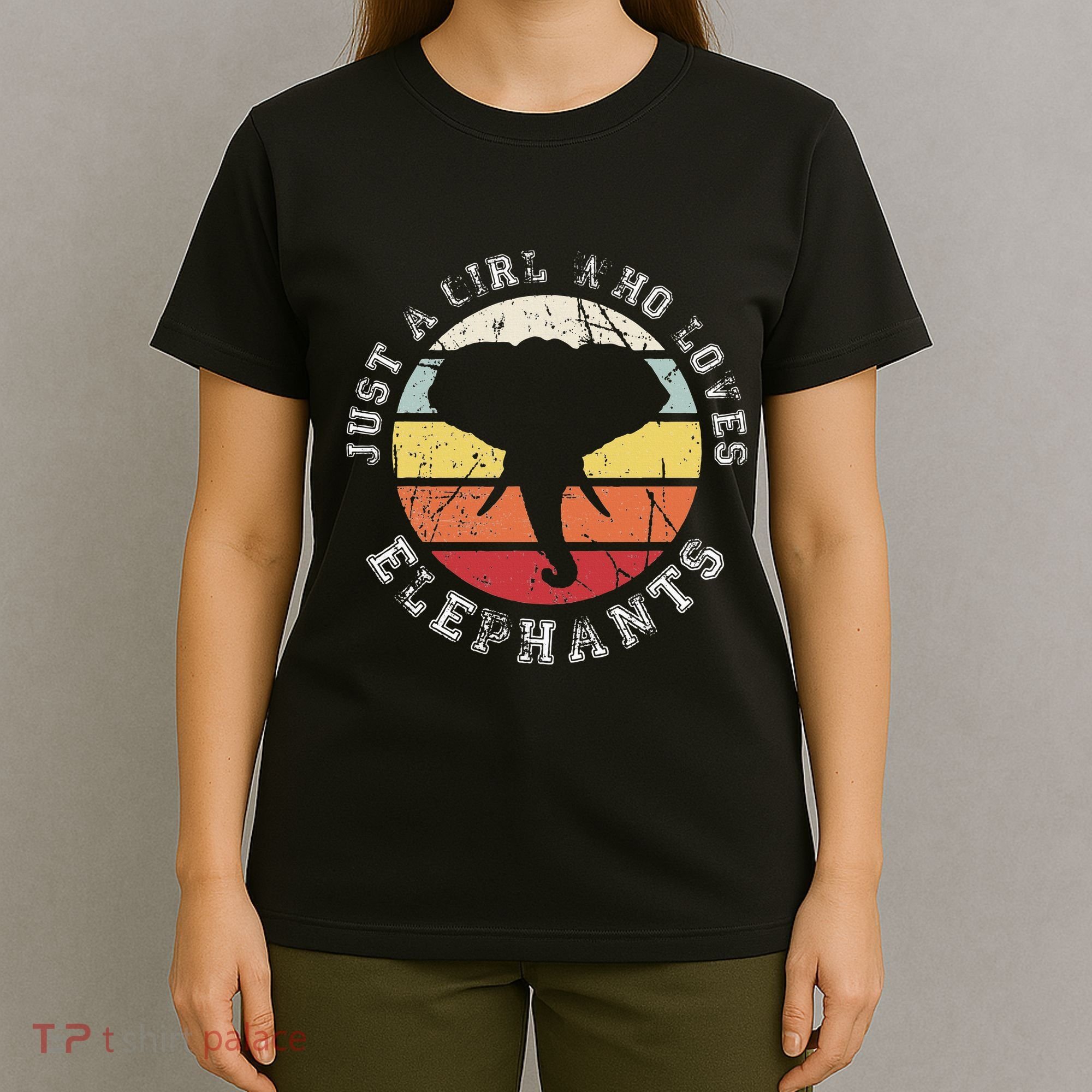 Just A Girl Who Loves Elephants Elephant T-Shirt