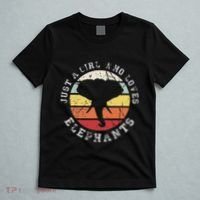 Just A Girl Who Loves Elephants Elephant T-Shirt thumb 5