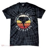 Just A Girl Who Loves Elephants Elephant Tie-Dye T-Shirt thumb 0