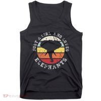 Just A Girl Who Loves Elephants Elephant Tank Top thumb 0