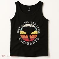Just A Girl Who Loves Elephants Elephant Tank Top thumb 2