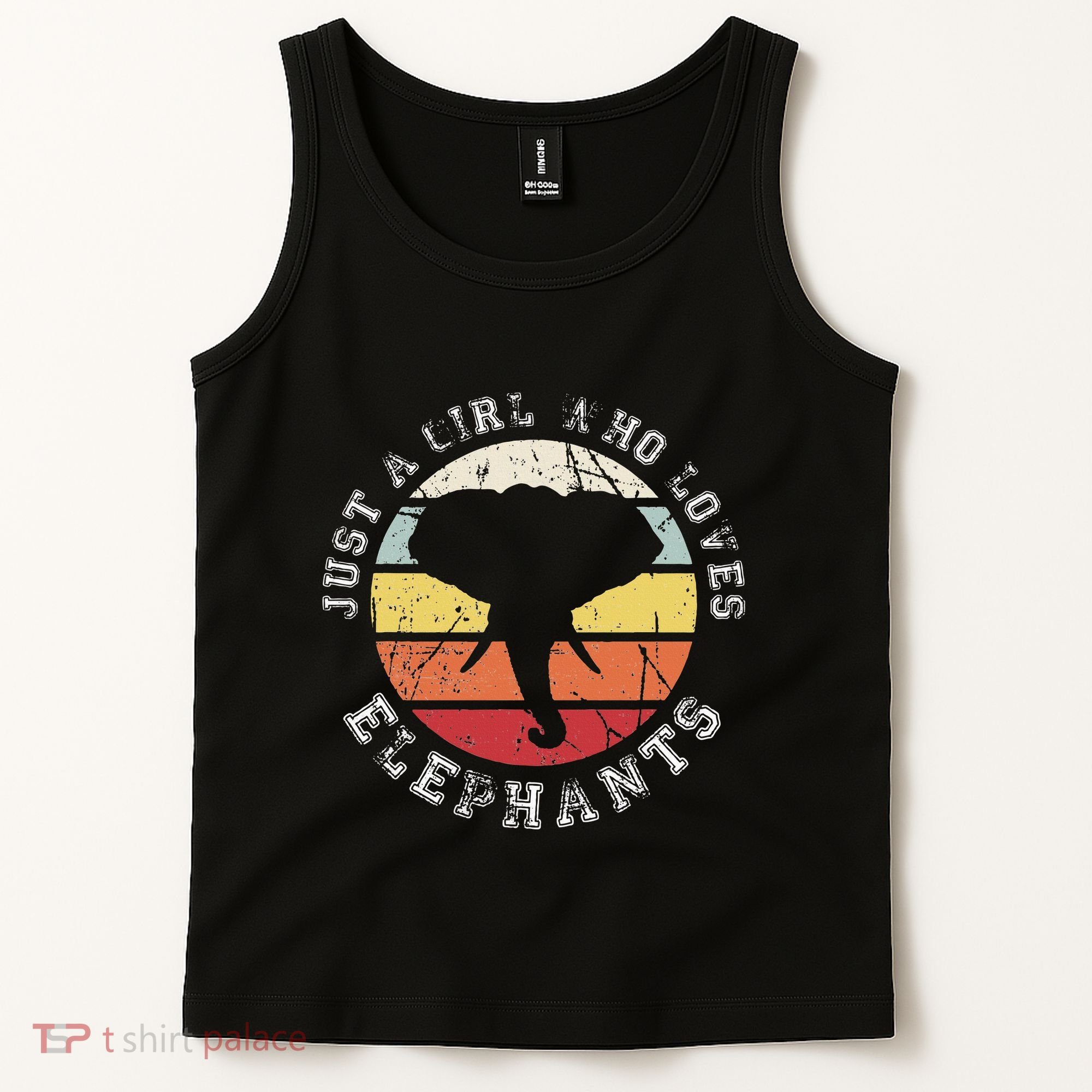 Just A Girl Who Loves Elephants Elephant Tank Top