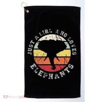 Just A Girl Who Loves Elephants Elephant Golf Towel thumb 0