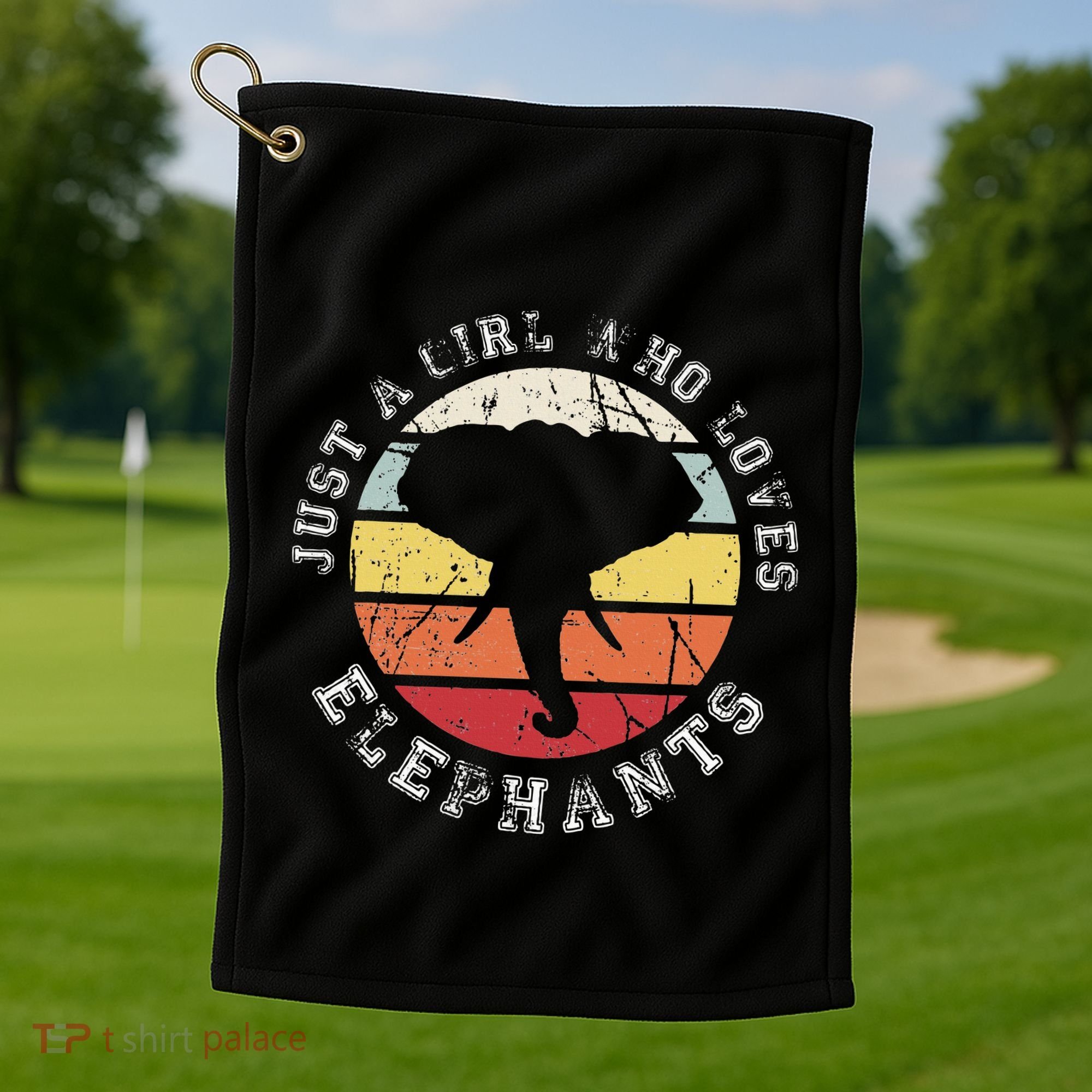 Just A Girl Who Loves Elephants Elephant Golf Towel