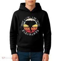Just A Girl Who Loves Elephants Elephant Kids Hoodie thumb 4