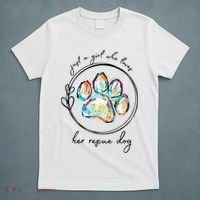 Just A Girl Who Loves Her Rescue Dog Gift T-Shirt thumb 5