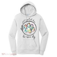 Just A Girl Who Loves Her Rescue Dog Gift Women's Hoodie thumb 0