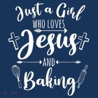 Just A Girl Who Loves Jesus And Baking Funny Christian Women's Tank Top thumb 5