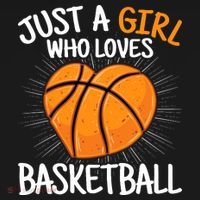 Just A Girl Who Loves Basketball Merch Girl T-Shirt thumb 7