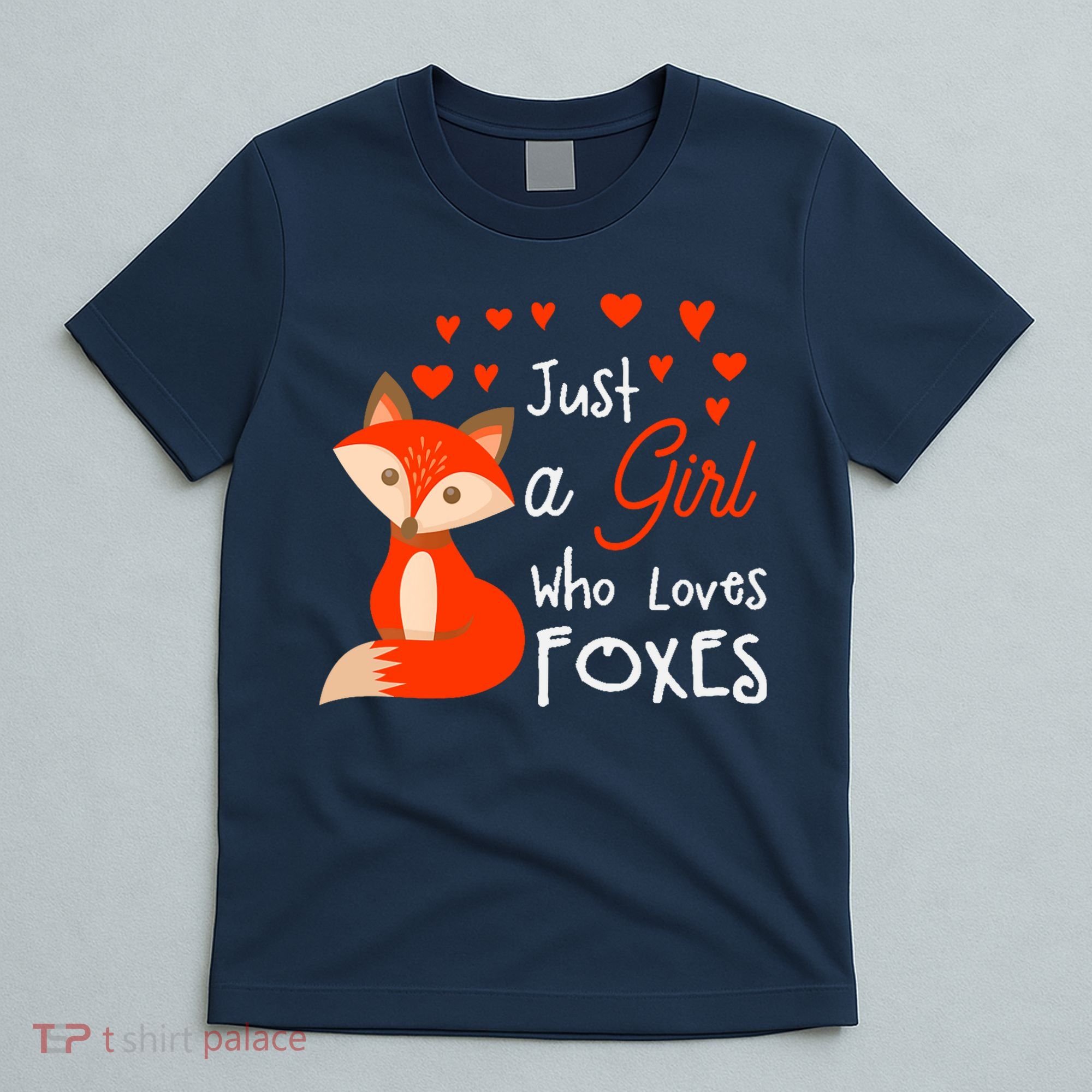 Just a girl who loves foxes - Cute looking fox T-Shirt