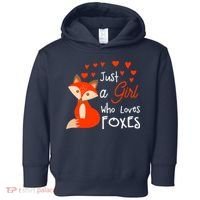 Just a girl who loves foxes - Cute looking fox Toddler Hoodie thumb 0