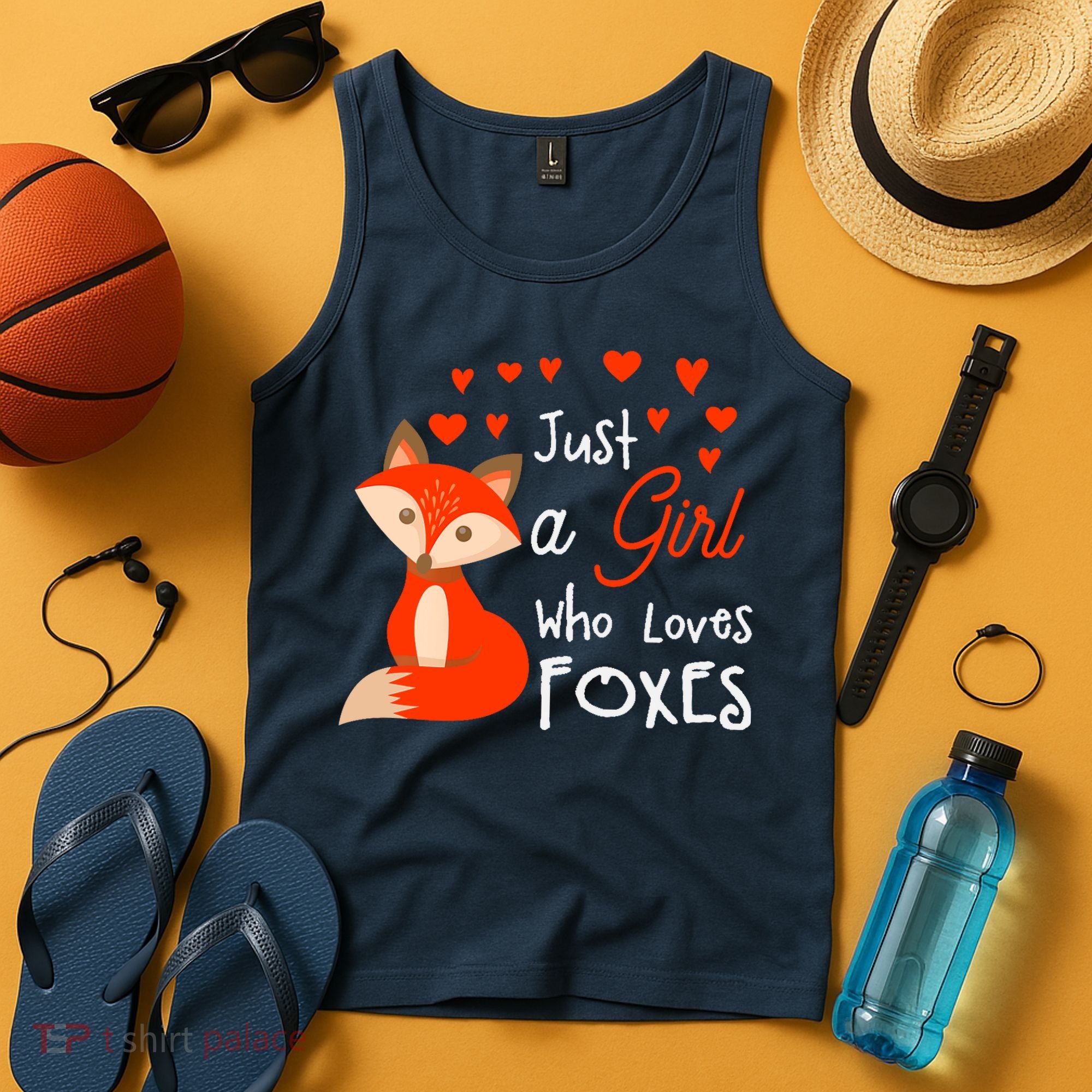 Just a girl who loves foxes - Cute looking fox Tank Top